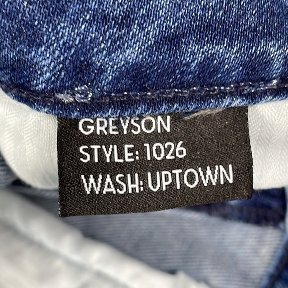 NWT Monfrere Greyson Skinny Jeans in Blue Uptown Wash Japanese Denim Sz 29 - Picture 10 of 11